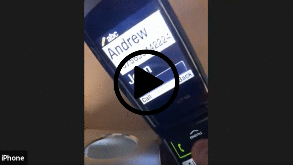 Close up image of the screen of an accessible mobile phone.