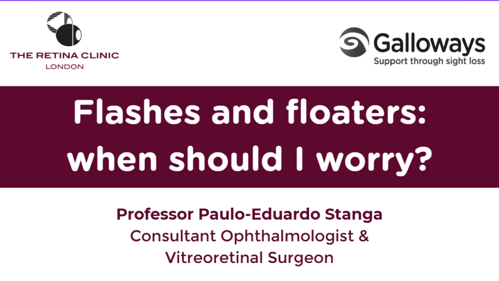 Flashes and floaters: when should I worry?
