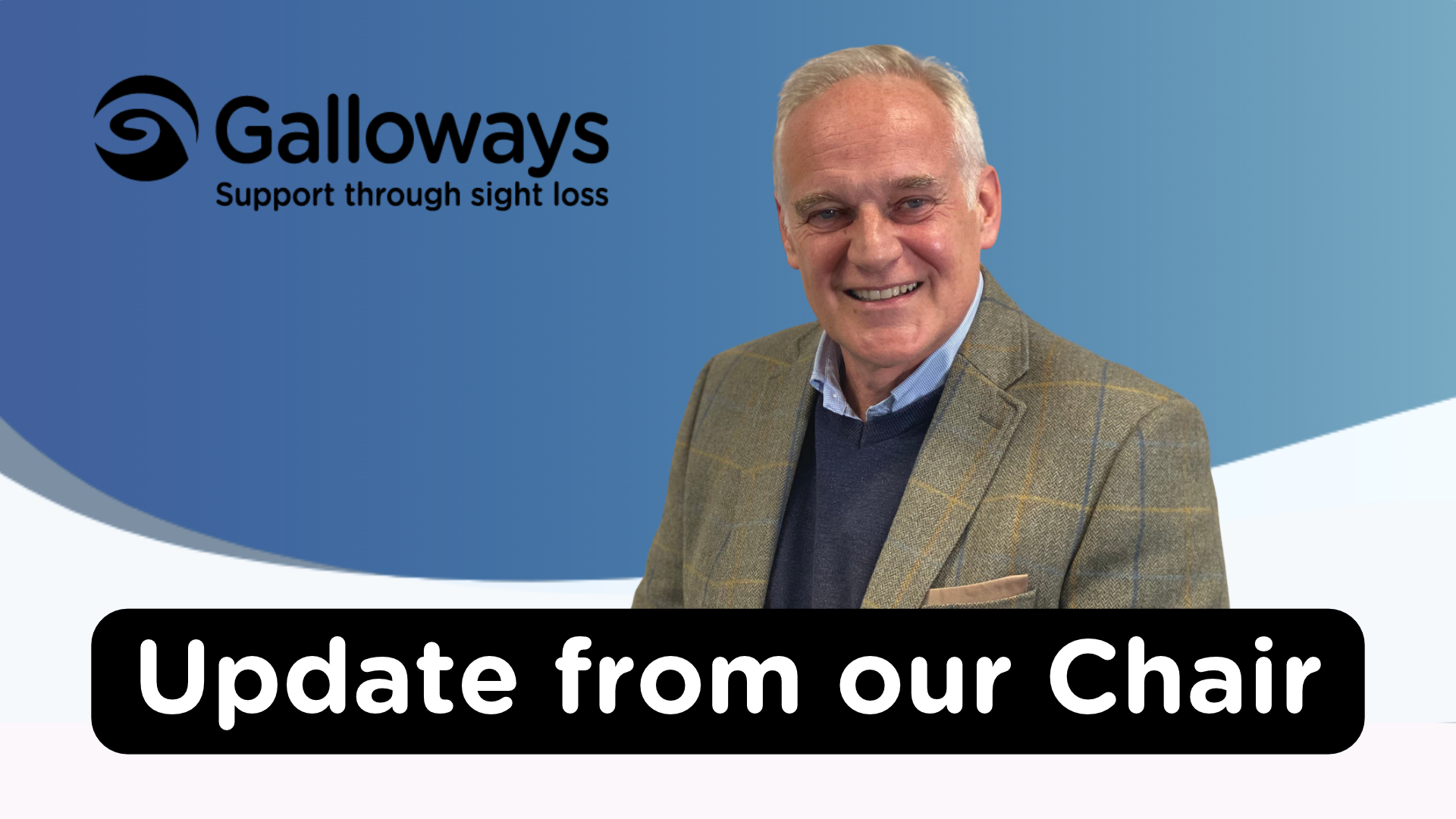 Update from our chair, with an image of Simon Booth